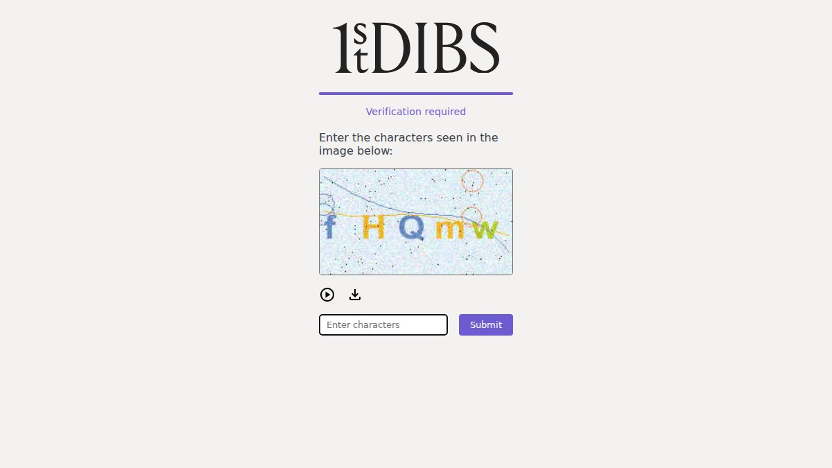 Screenshot of 1stdibs.com interface