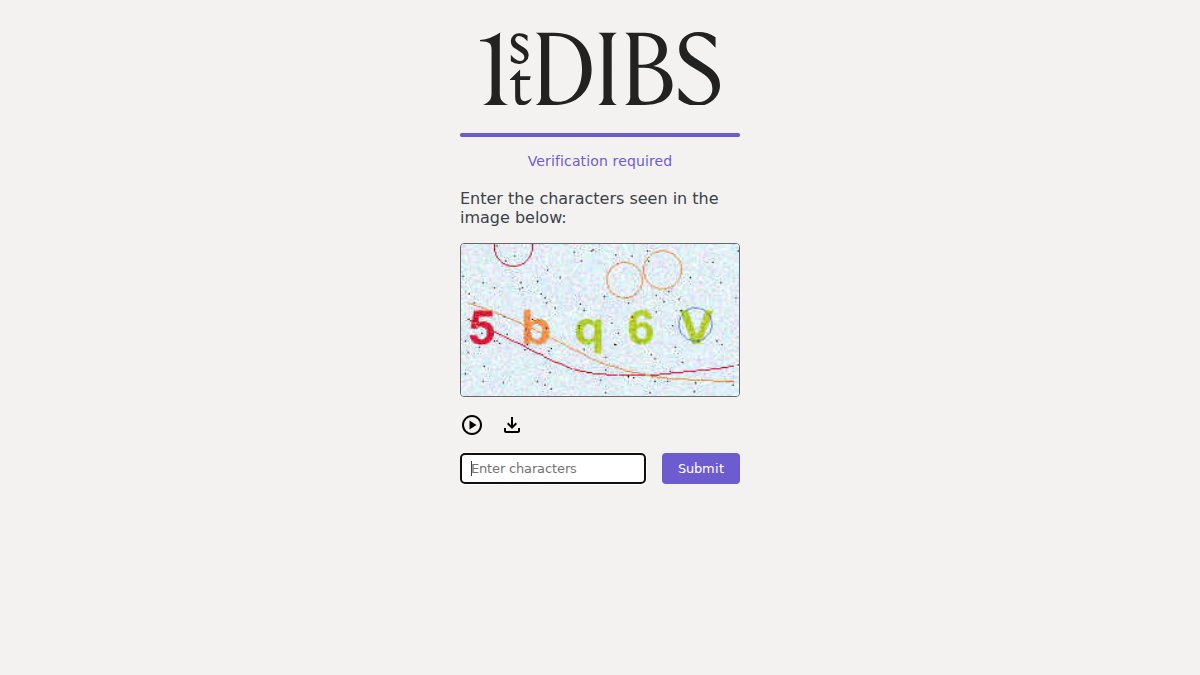 Screenshot of 1stdibs.com interface