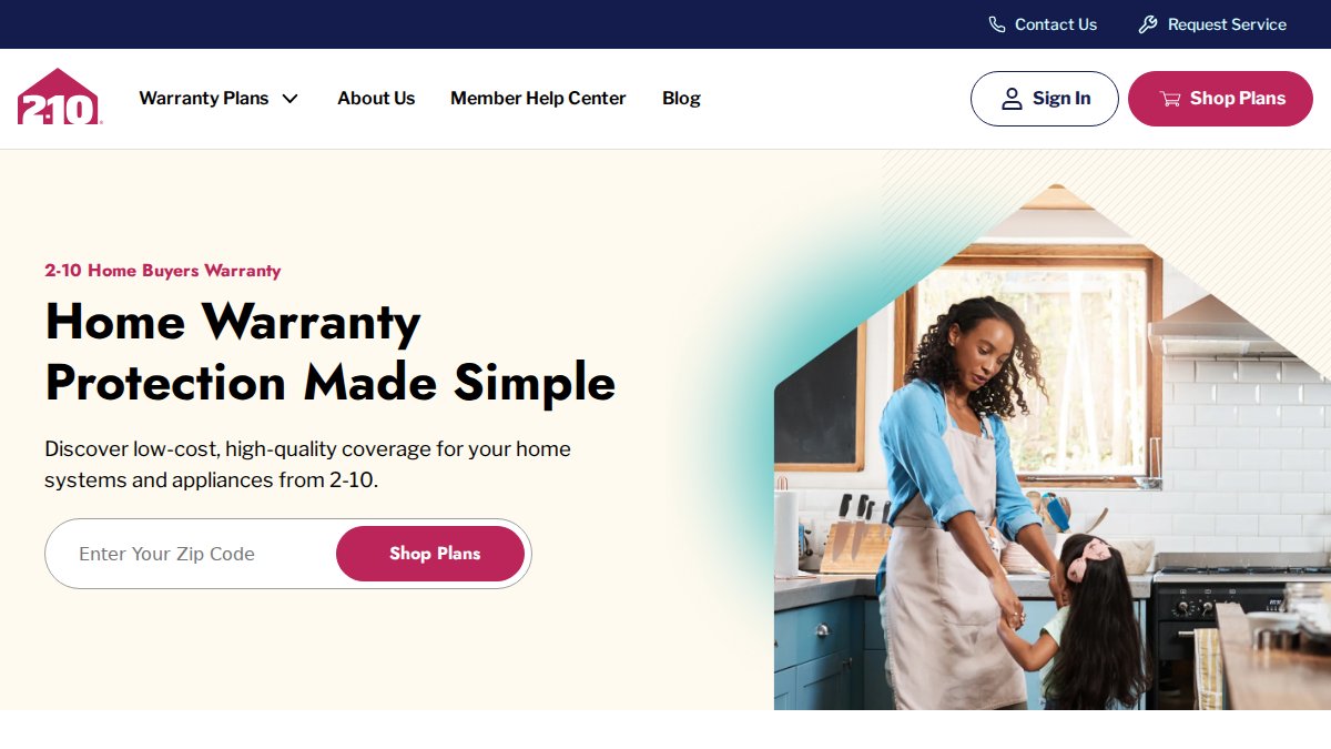 Screenshot of 2-10.com interface