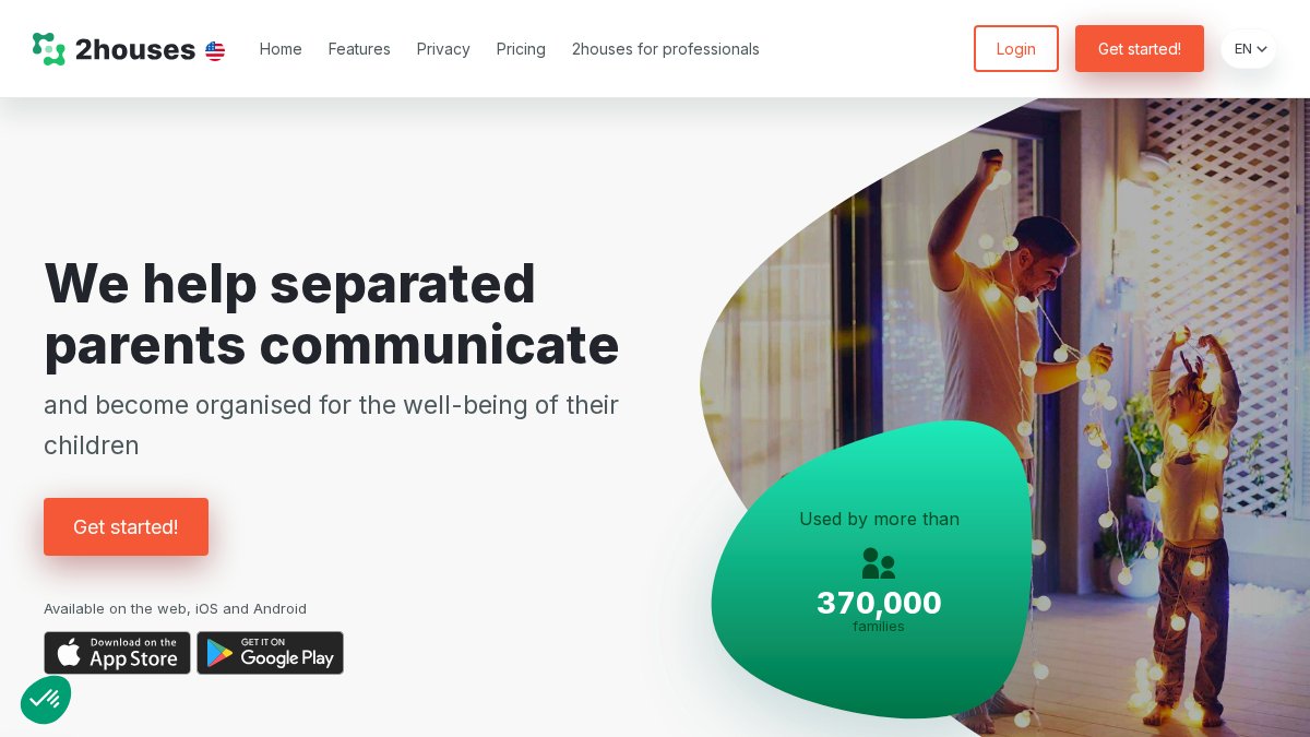 Screenshot of 2houses.com interface