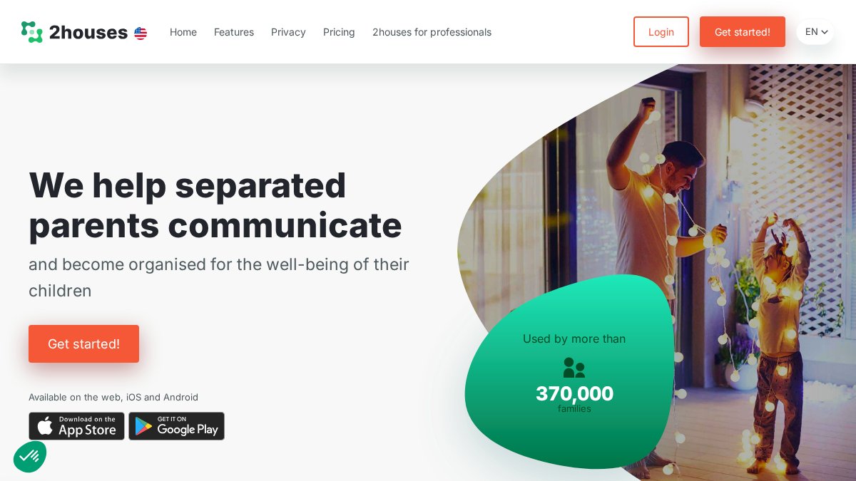 Screenshot of 2houses.com interface