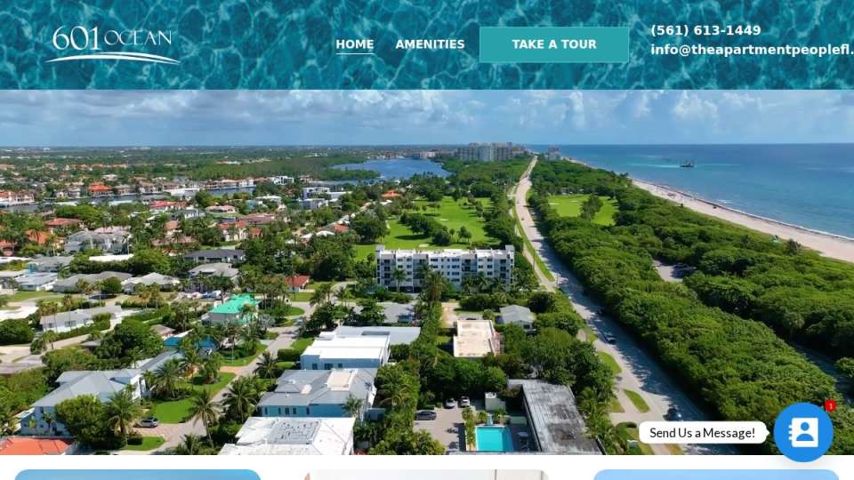 Screenshot of 601ocean.com interface
