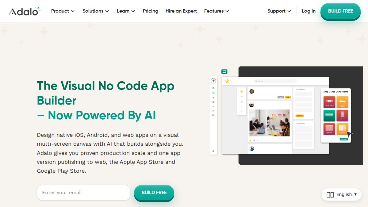 Adalo | No-Code App Builder with AI & Visual Canvas