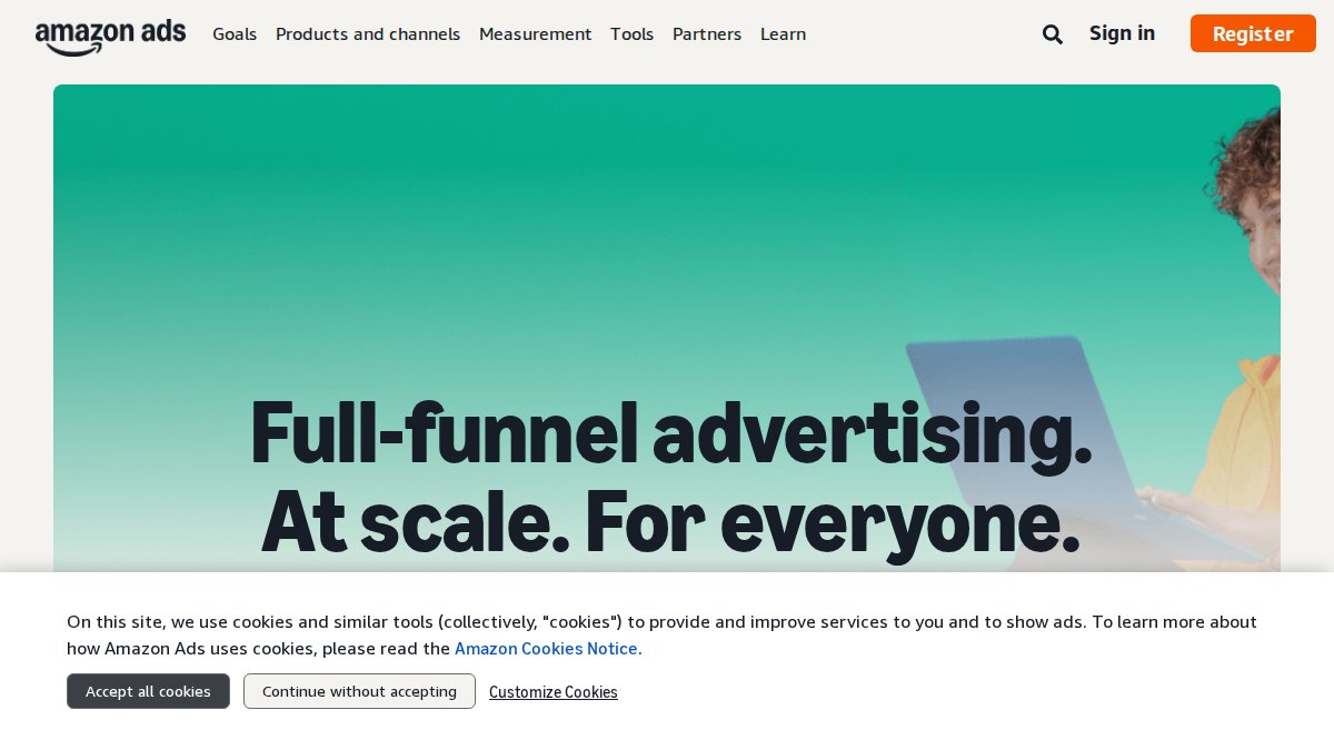 Screenshot of advertising.amazon.com interface