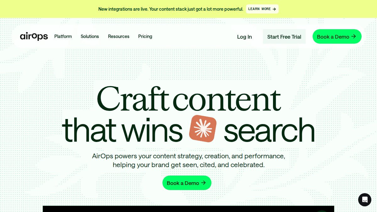 Screenshot of airops.com interface