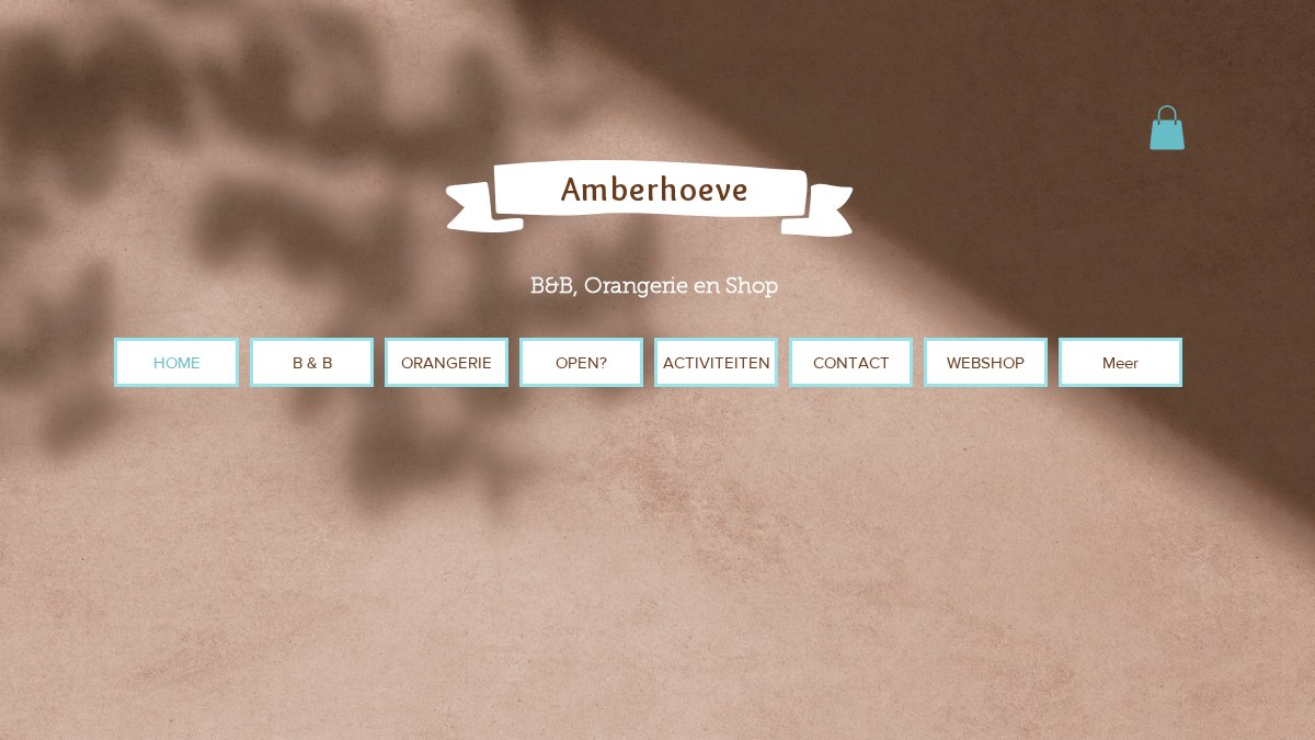 Screenshot of amberhoeve.be interface
