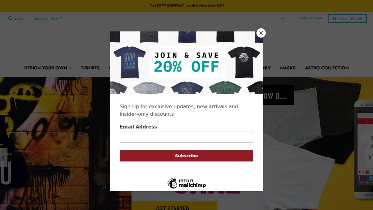 Screenshot of apparelyn.com interface
