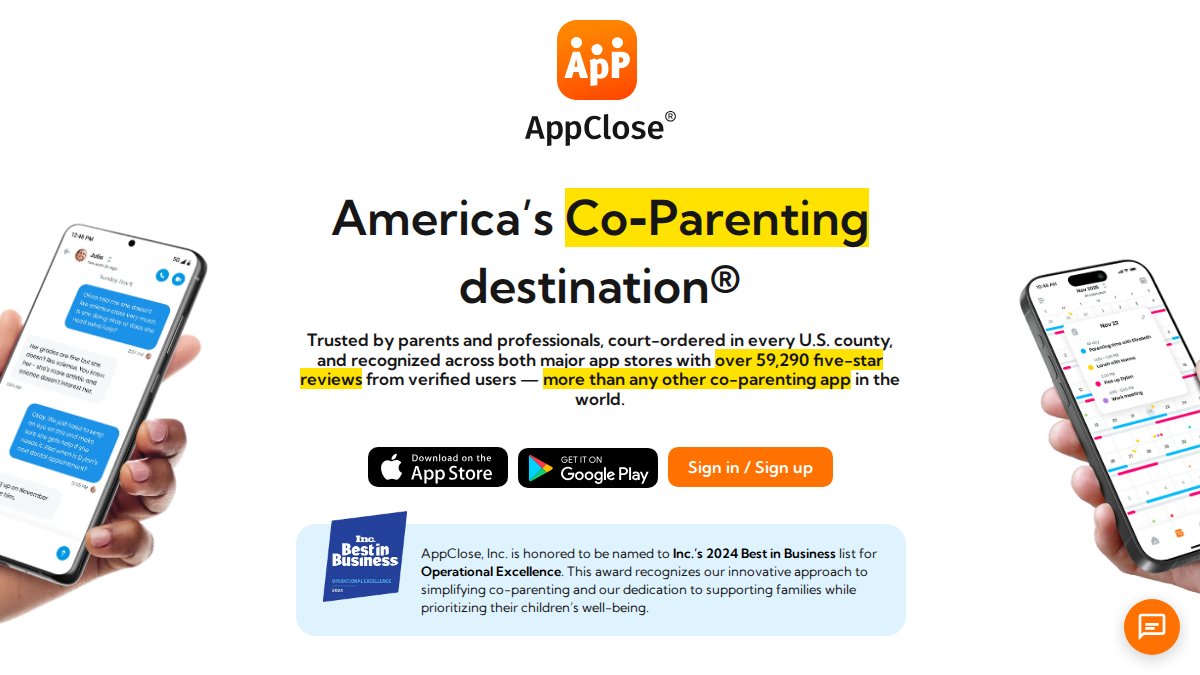 Screenshot of appclose.com interface