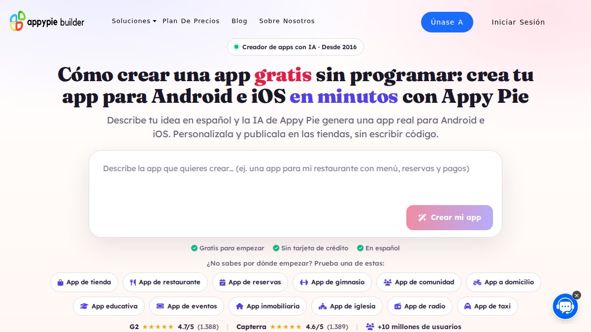 Screenshot of appypie.com interface