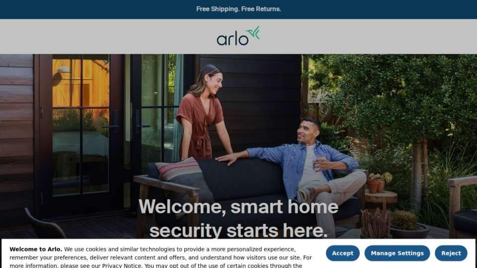 Screenshot of Pro4 page on arlo.com