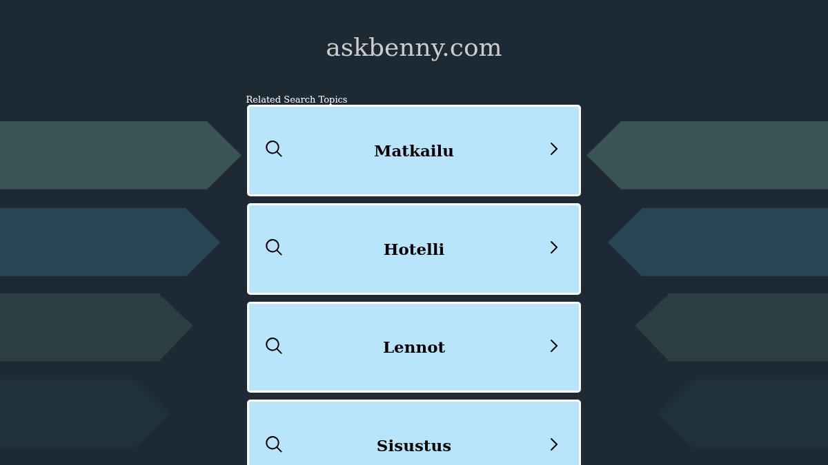 Screenshot of askbenny.com interface