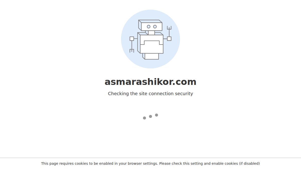 Screenshot of asmarashikor.com interface