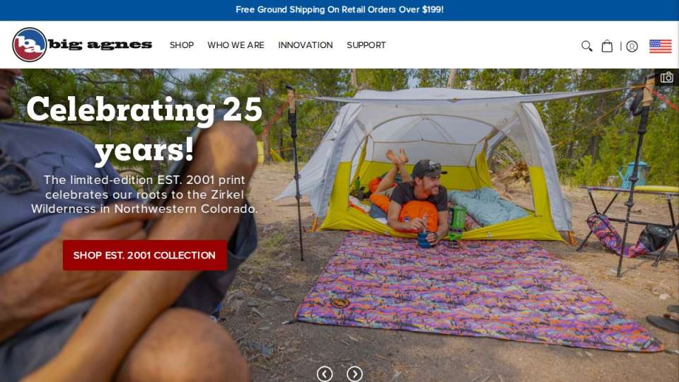 Screenshot of bigagnes.com interface
