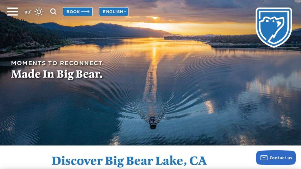 Screenshot of bigbear.com interface