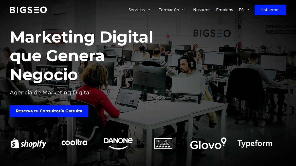 Screenshot of bigseo.es interface