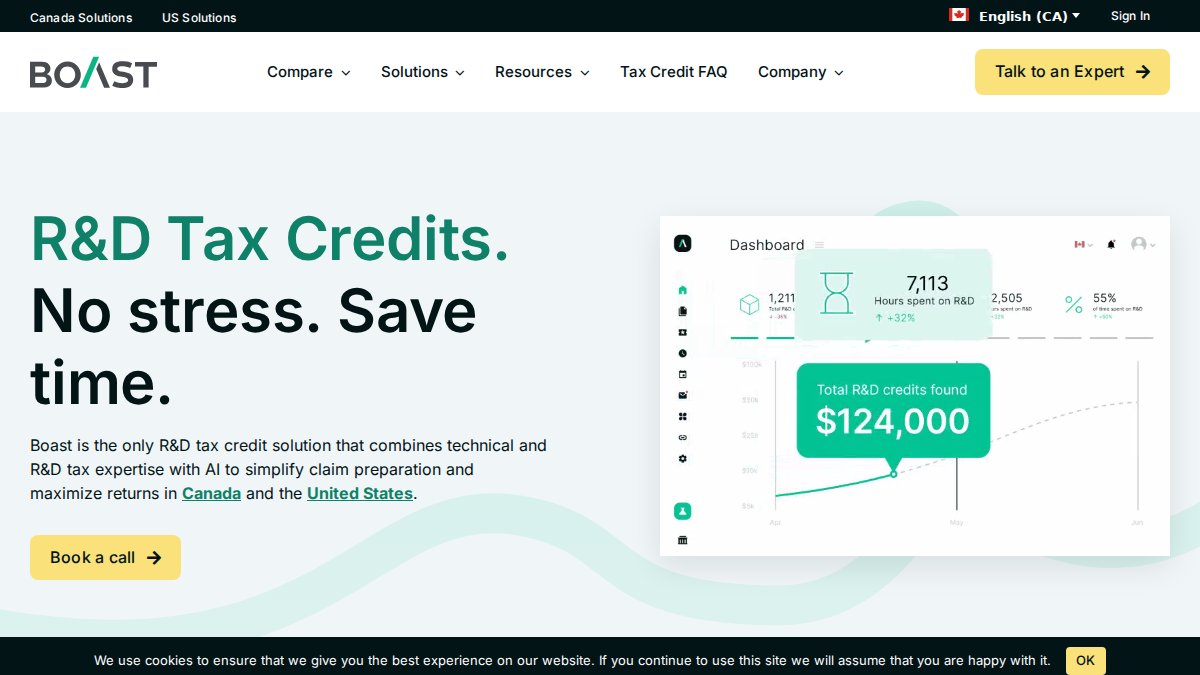 Screenshot of En Ca page on boast.ai