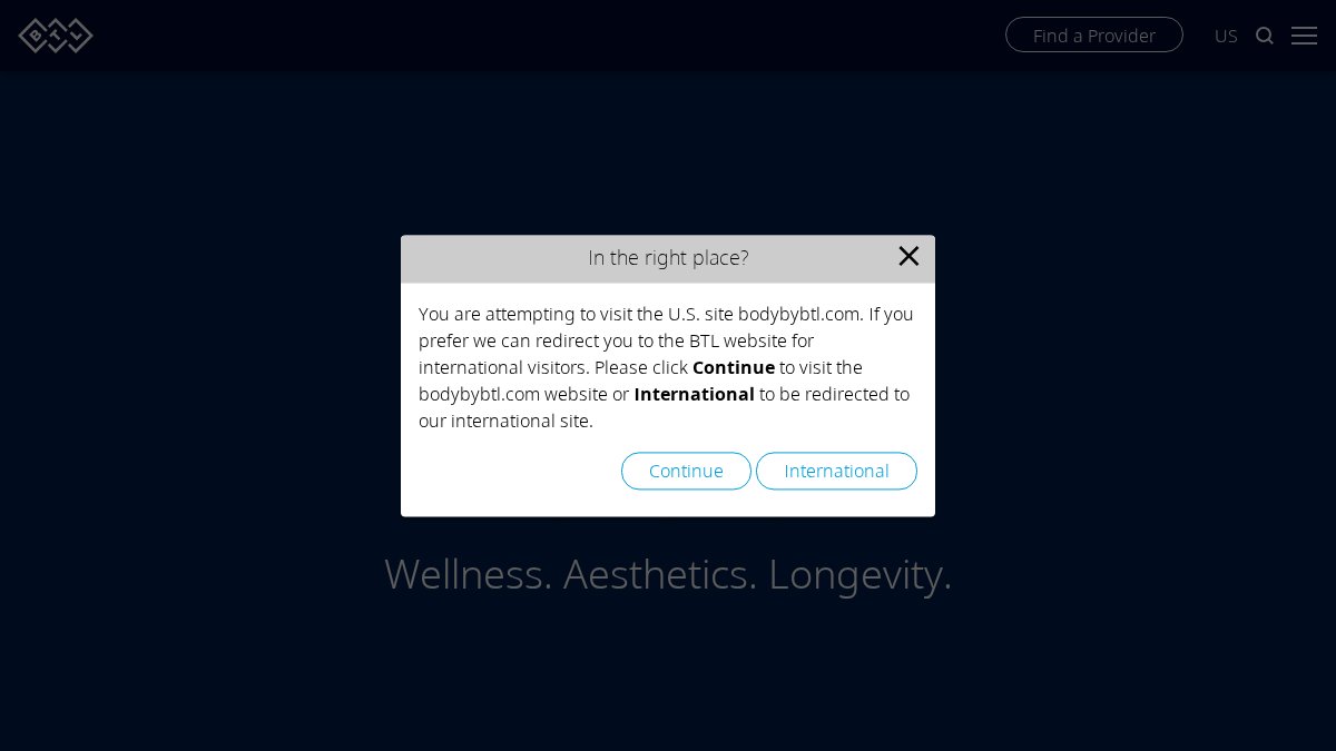 Screenshot of bodybybtl.com interface