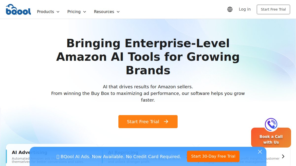 Screenshot of bqool.com interface