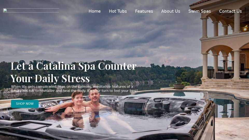Screenshot of catalinaspas.com interface