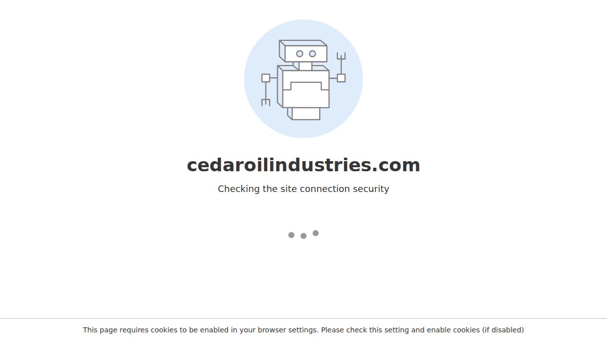 Screenshot of Natures Defender page on cedaroilindustries.com