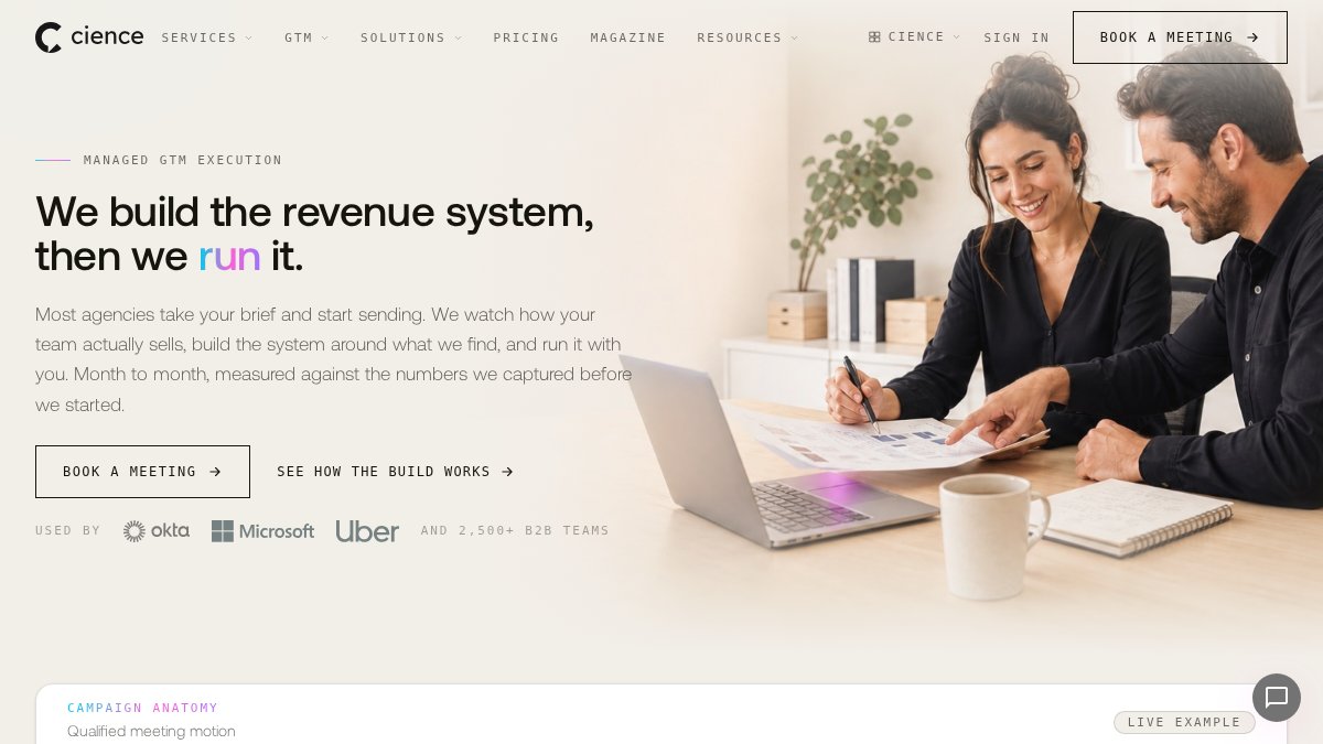 CIENCE | Managed B2B Lead Generation and GTM Execution