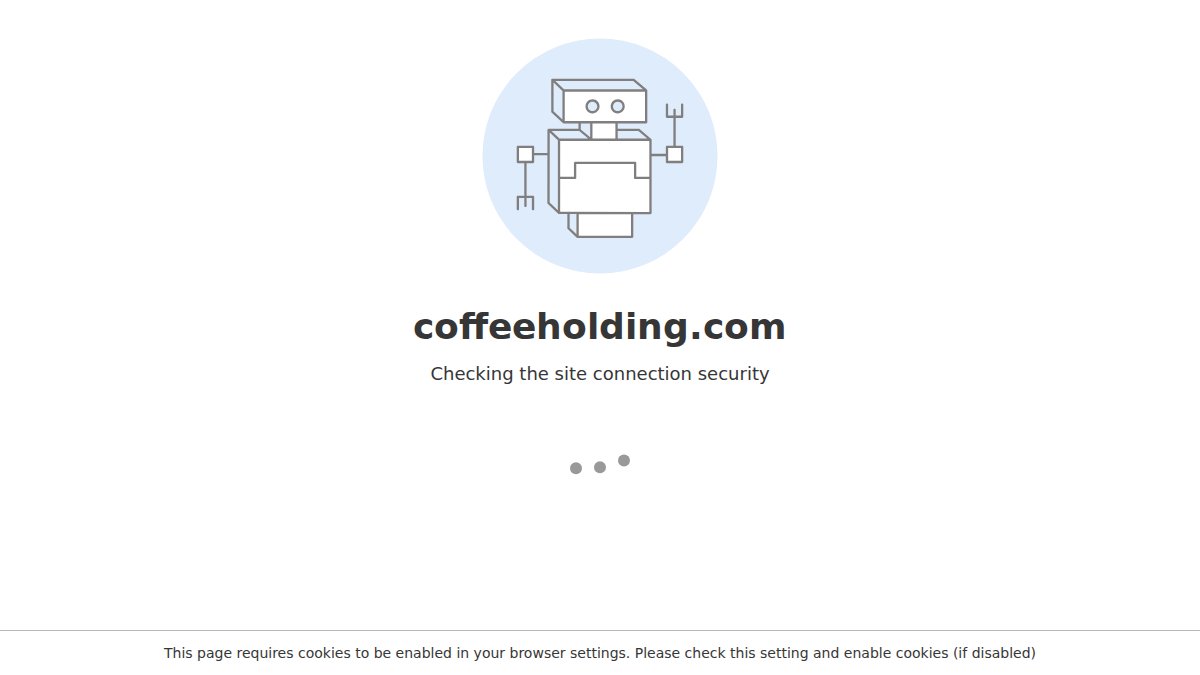 Screenshot of coffeeholding.com interface