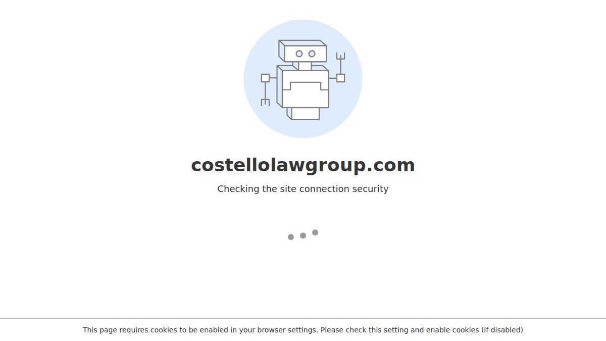Screenshot of costellolawgroup.com interface