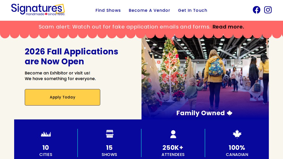 Screenshot of craftersmarket.com interface