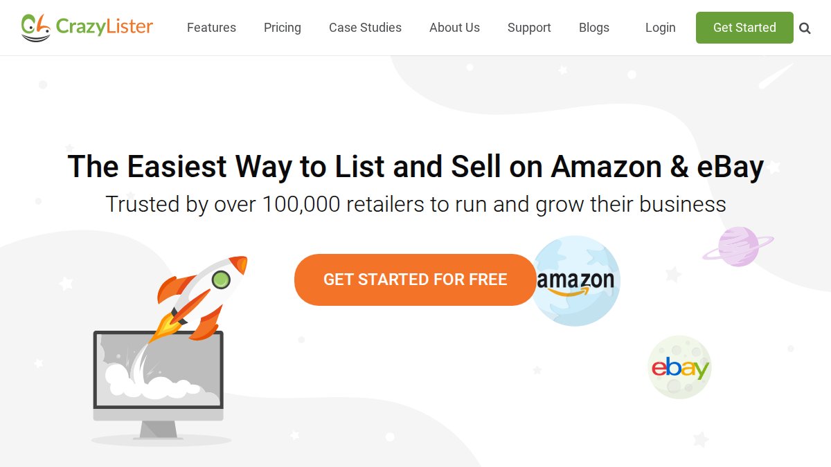 Screenshot of crazylister.com interface