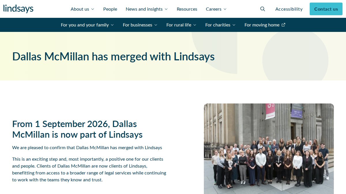 Screenshot of dallasmcmillan.co.uk interface