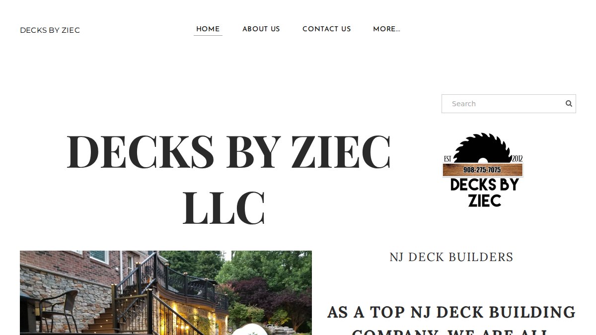 Screenshot of decksbyziec.net interface