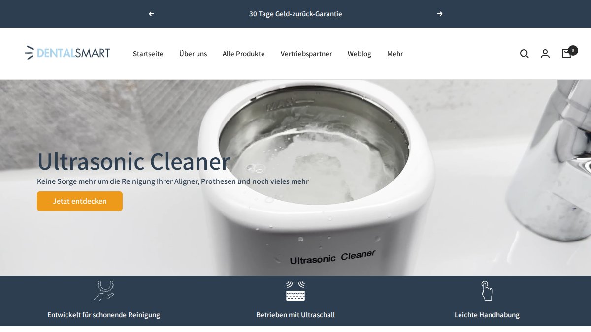 Screenshot of dentalsmart.ch interface