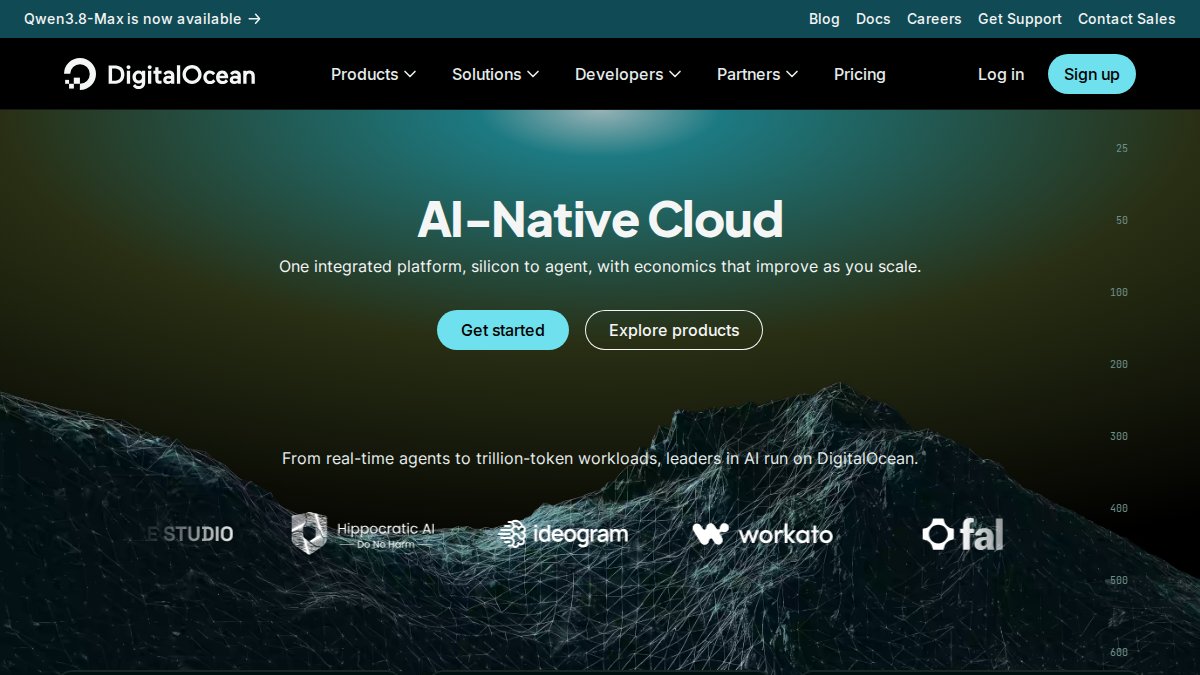 Screenshot of digitalocean.com interface