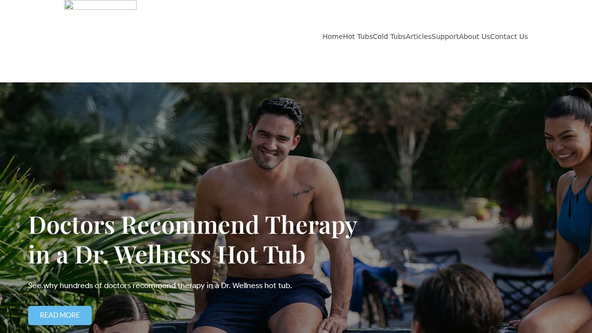 Screenshot of drwellnessspas.com interface