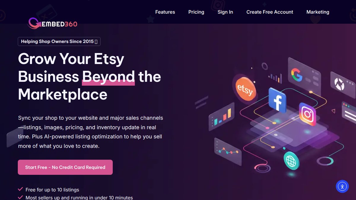 Screenshot of embed360.co interface