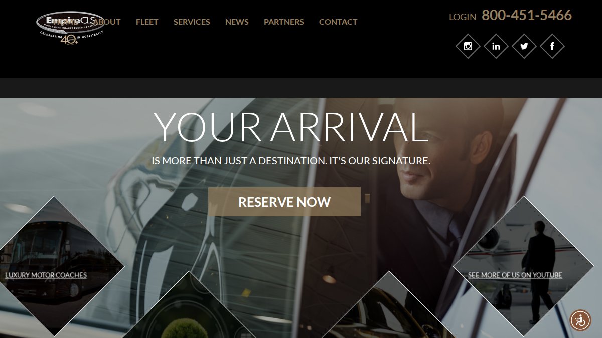 Screenshot of empirecls.com interface