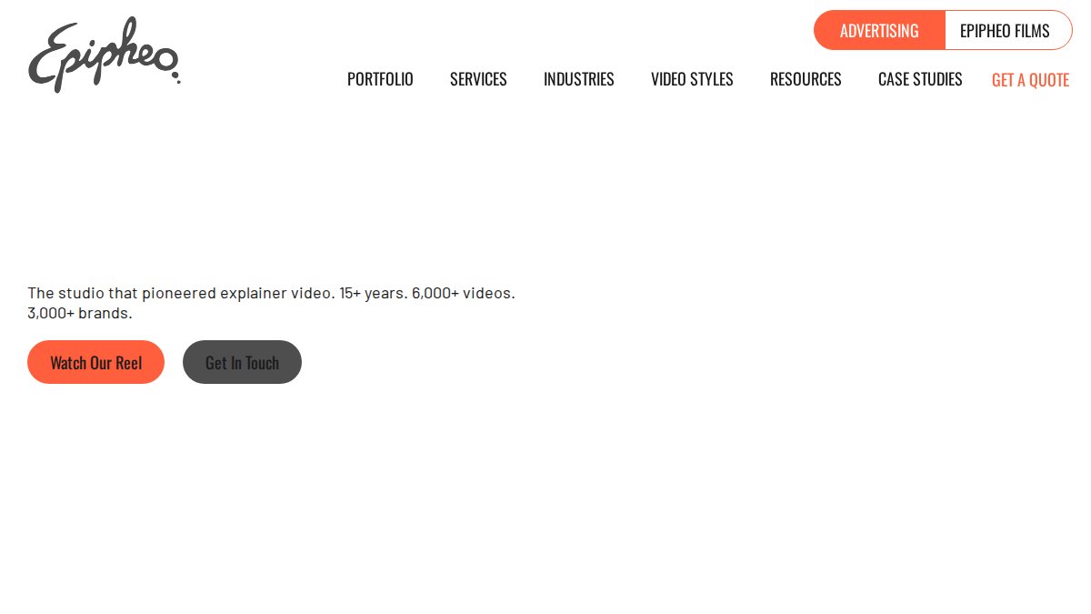 Screenshot of epipheo.com interface