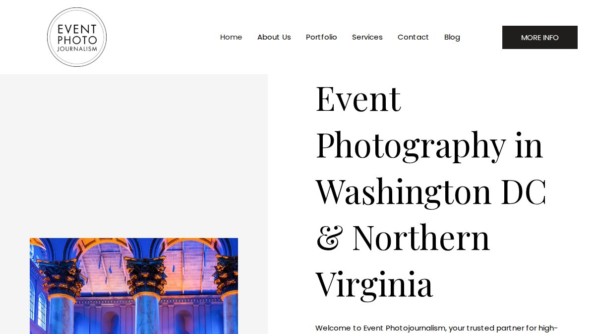 Screenshot of eventphotojournalism.com interface
