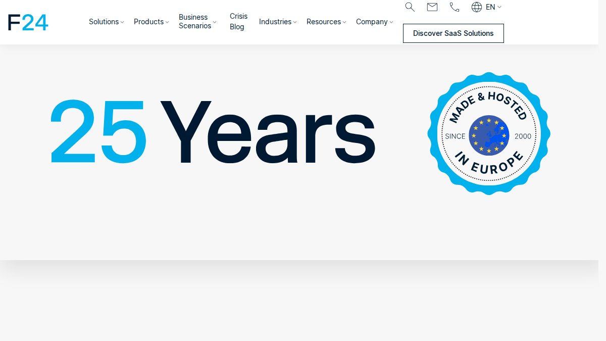 Screenshot of f24.com interface