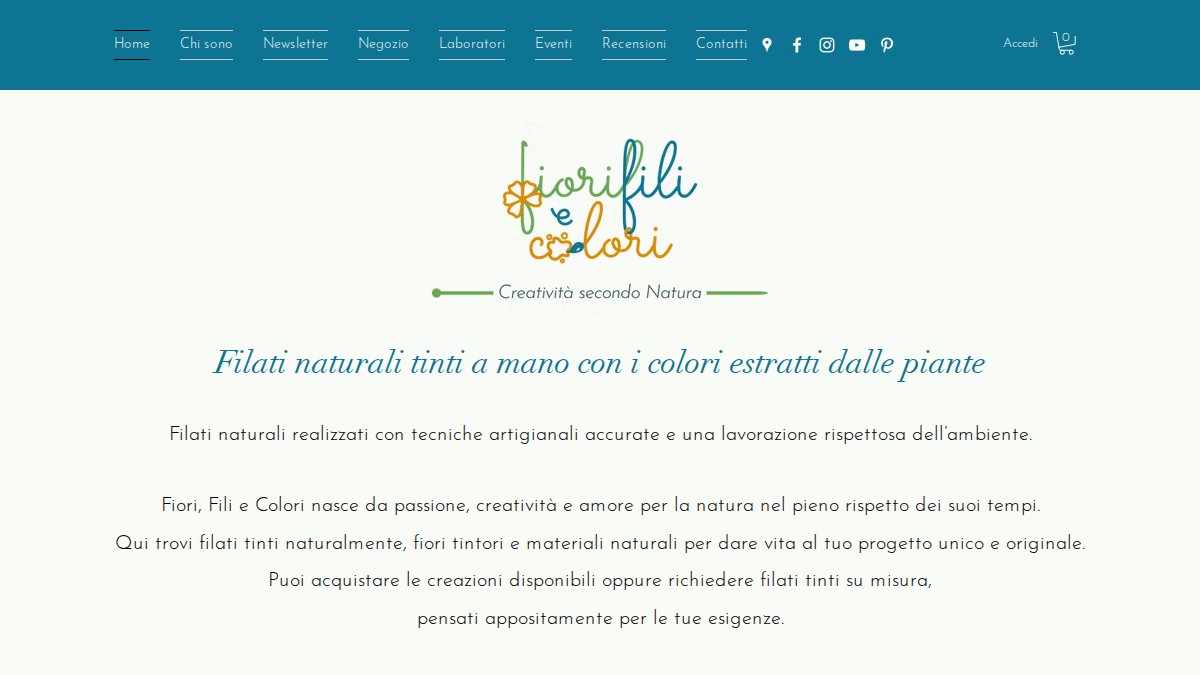 Screenshot of fiorifiliecolori.com interface