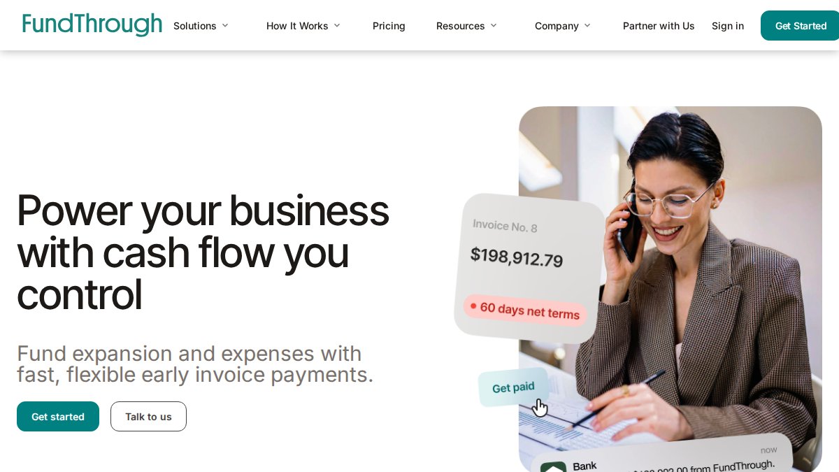 Screenshot of fundthrough.com interface