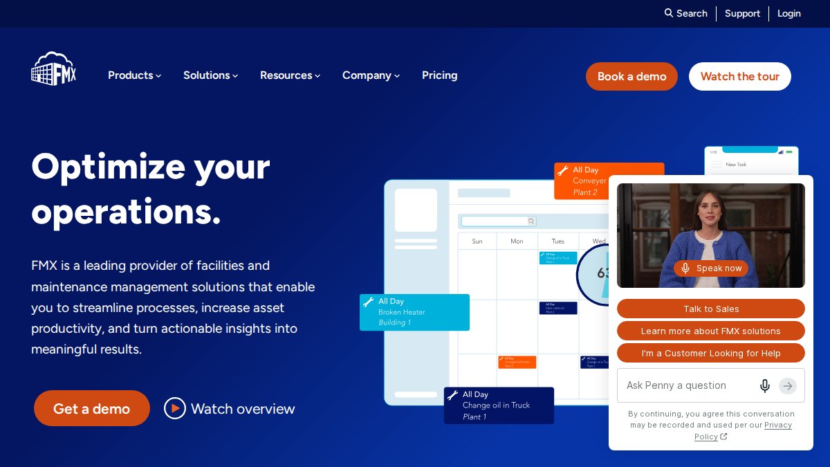 Screenshot of gofmx.com interface
