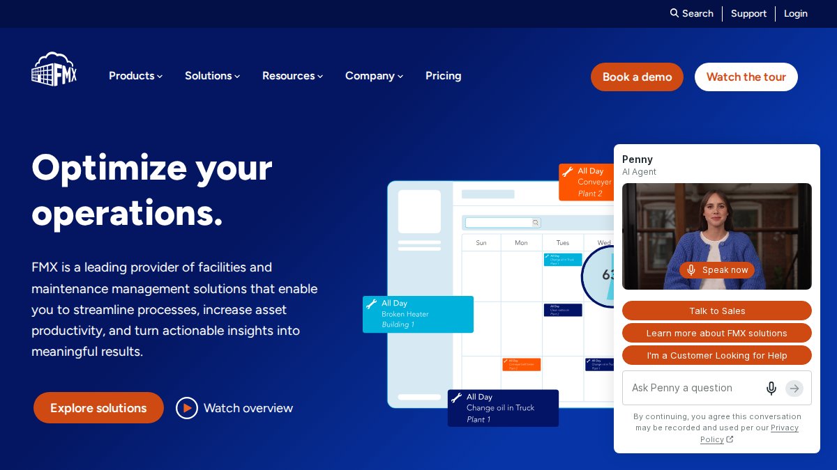 Screenshot of gofmx.com interface