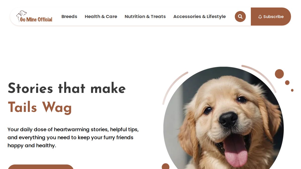 Screenshot of gomineofficial.com interface