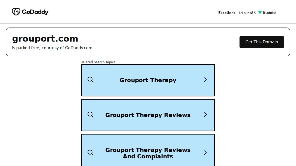 Screenshot of grouport.com interface