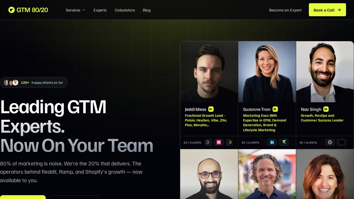 Screenshot of gtm8020.com interface
