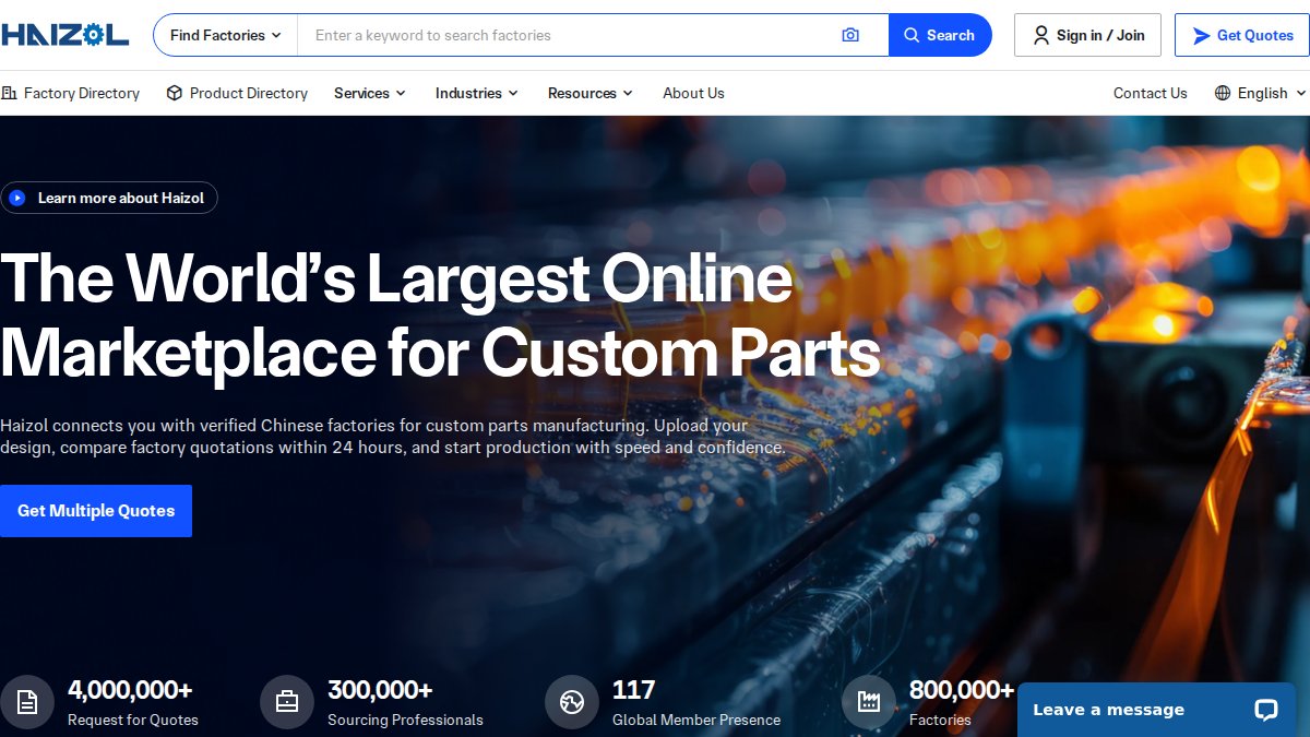 Screenshot of haizol.com interface