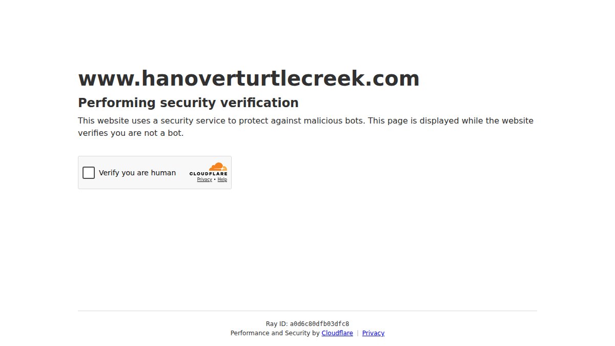 Screenshot of hanoverturtlecreek.com interface