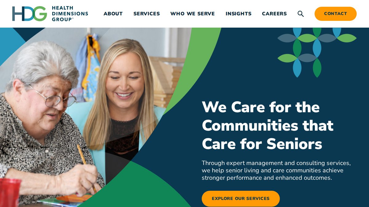 Screenshot of healthdimensionsgroup.com interface