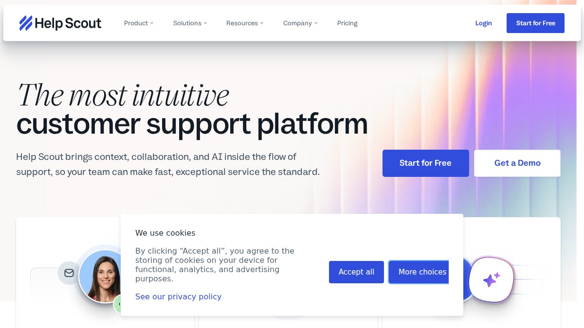 Screenshot of helpscout.com interface